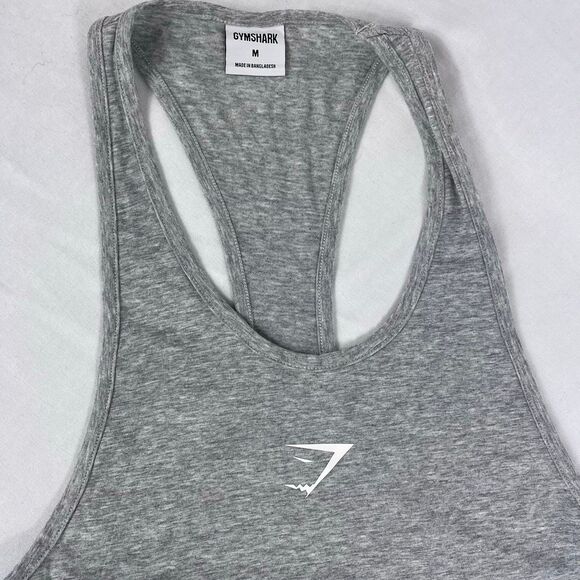 Gymshark Gray Racerback Tank sz M - Picture 2 of 6